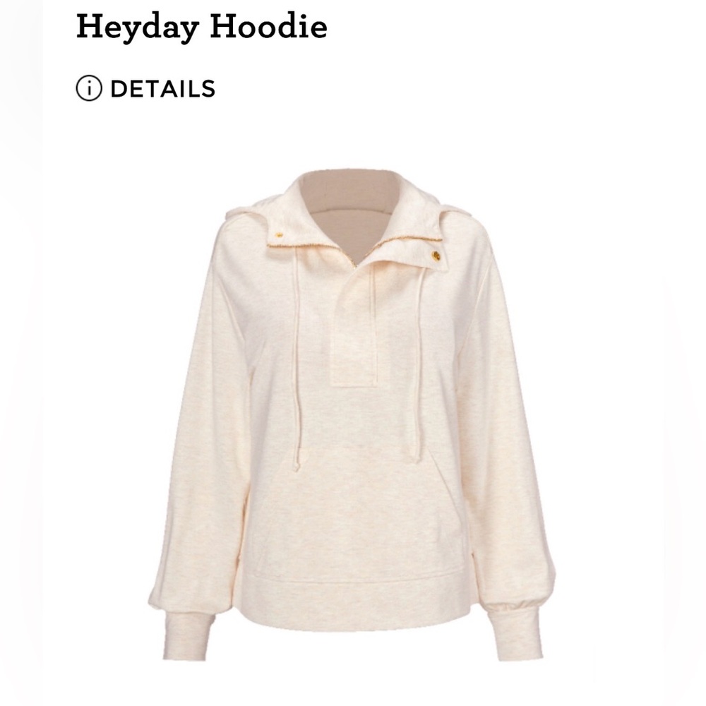 CAbi Heyday Hoodie Athleisure w gold accents, Small - Picture 6 of 10
